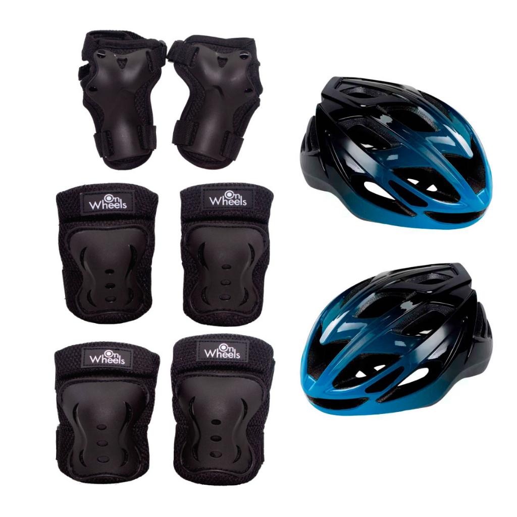 Casco Termosellado  + Protecciones OnWheels  - COUGAR